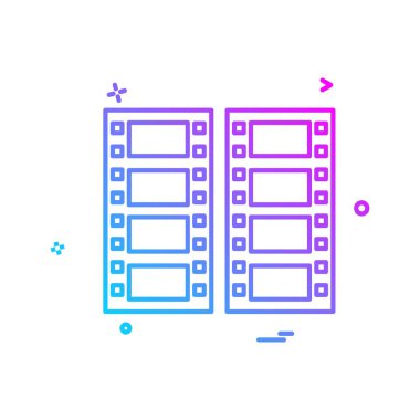 Video simge tasarlamak vektör