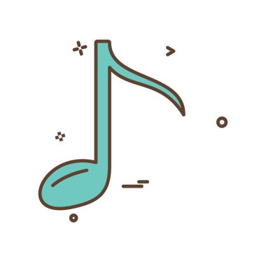 Müzik simge tasarlamak vektör