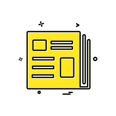 defter simge tasarlamak vektör