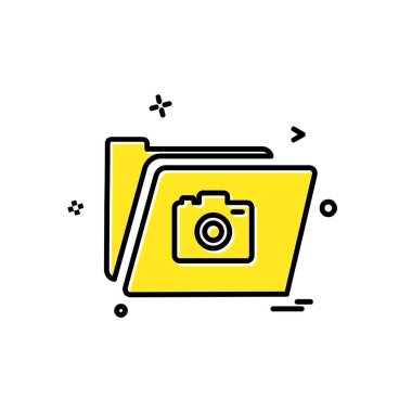 Klasör simge tasarlamak vektör