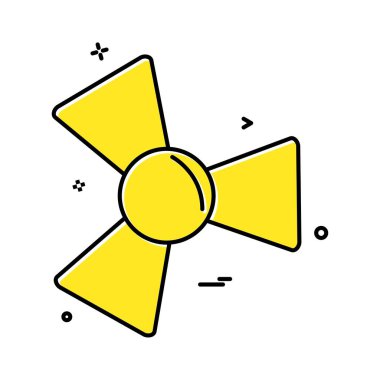 fan simgesi vektör tasarımı 