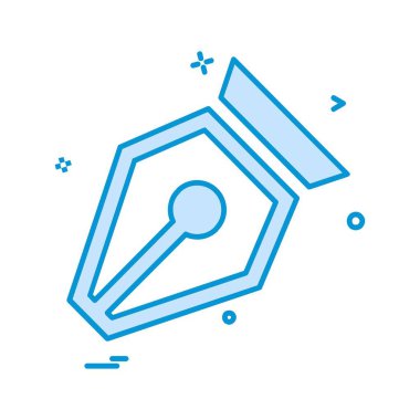 Kalem simgesi tasarım vektörü 