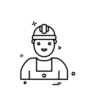 İşçi Bayramı simgesi tasarım, renkli vektör çizim 