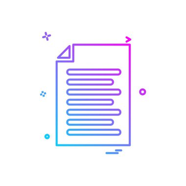 dosya belge liste simge vektör tasarımı