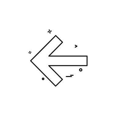 Ok simgesi tasarım vektörü