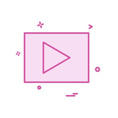 Video simge tasarlamak vektör