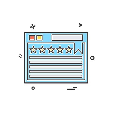 Web yerleşim simgesi tasarım vektörü