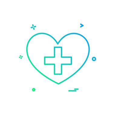 Tıbbi simge tasarım, renkli vektör çizim