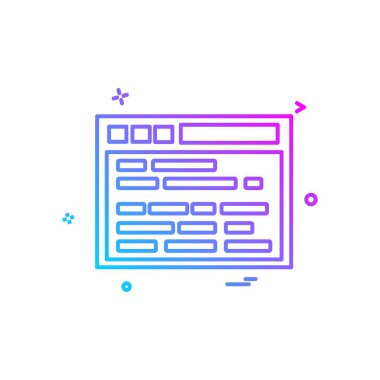 Web sitesi simge tasarlamak vektör