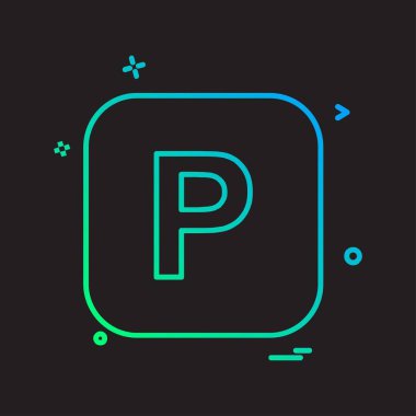 İngilizce alfabe simge tasarlamak vektör 