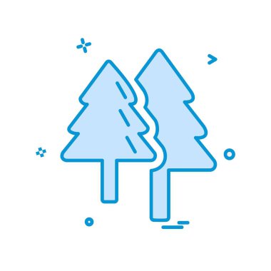 Noel ağacı simge tasarlamak vektör