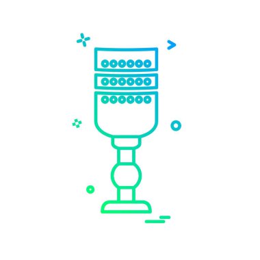 Cam simge tasarlamak vektör 