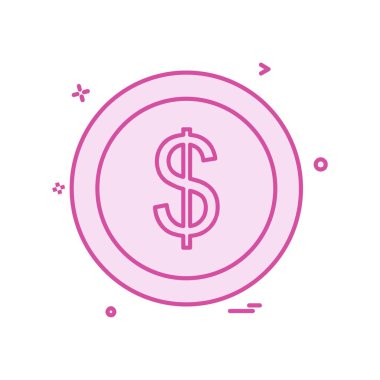 Dolar simgesi tasarım vektörü