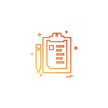 Pano simgesi tasarım, renkli vektör çizim