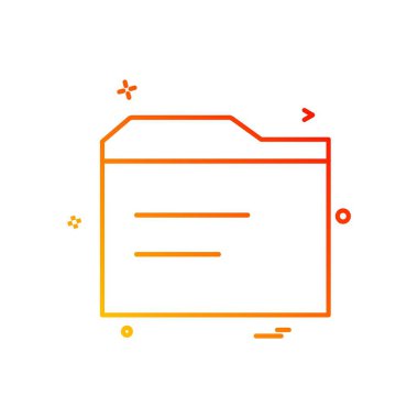 Klasör simge tasarlamak vektör