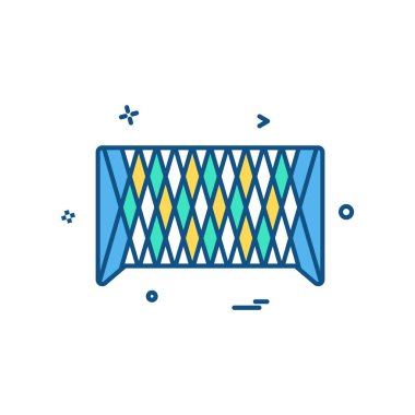 Futbol ikonu tasarım vektörü