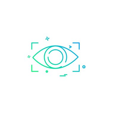 göz simgesi tasarım vektörü 