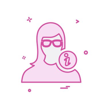 Kadın simge tasarlamak vektör