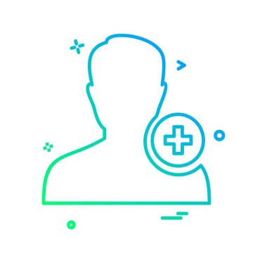 Avatar erkek simge tasarım vektörü