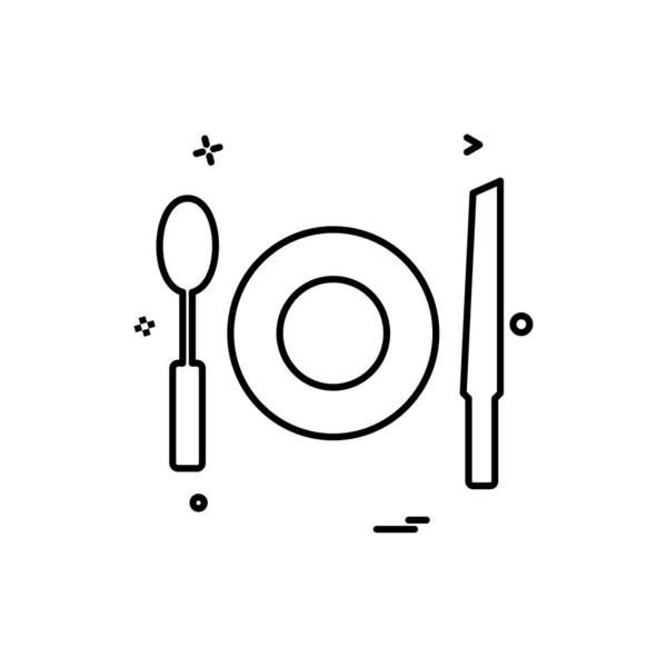 Vector Diseño Icono Alimentos — Vector de stock