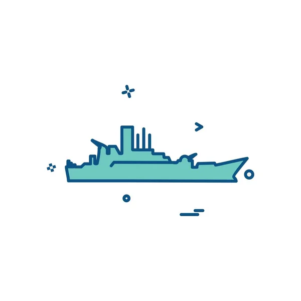 Navy Icons Design Vector — Stock Vector