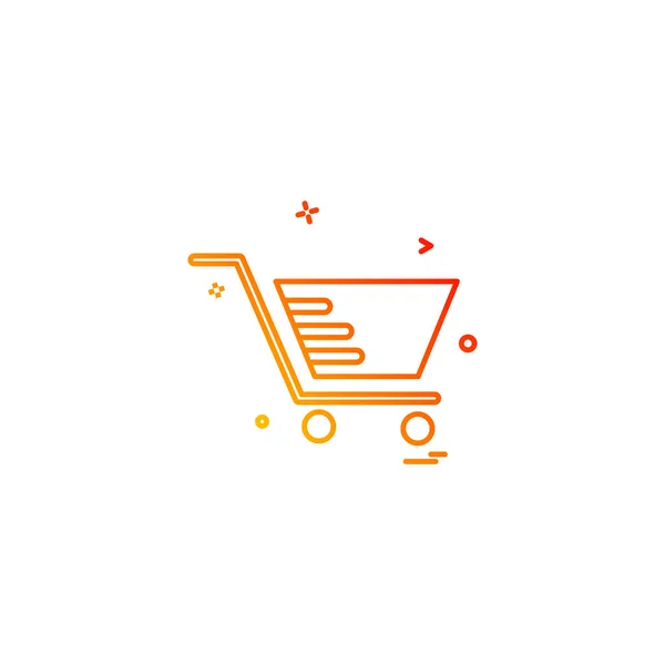 Cart Shopping Trolley Buy Icon — Stock Vector