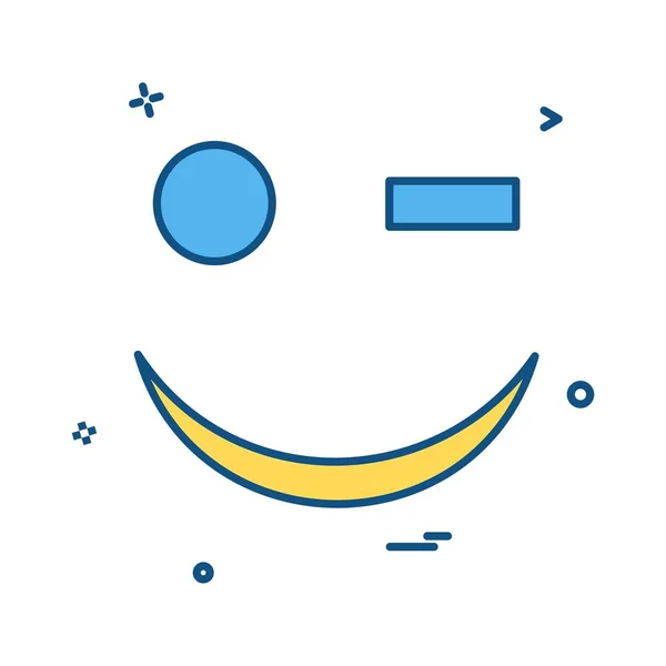 Emoji Icono Diseño Vector — Vector de stock