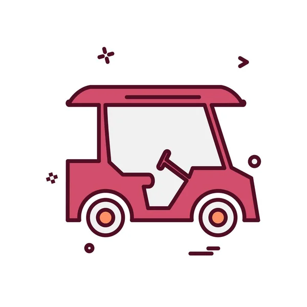 Icono Golf Diseño Vector Ilustración — Vector de stock