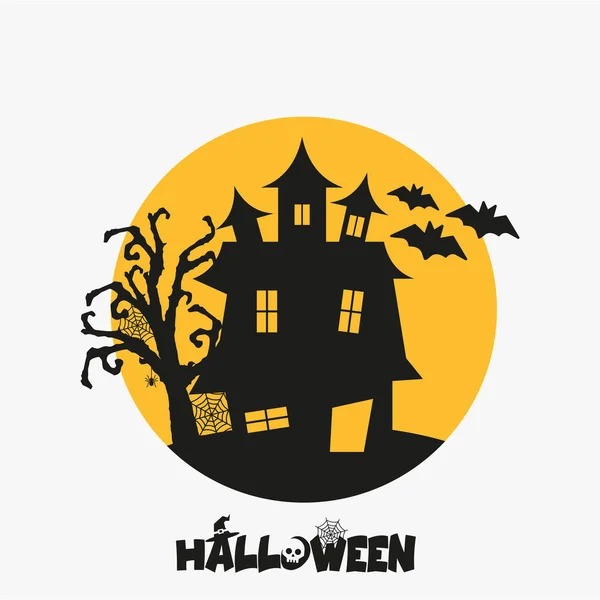 Buon Halloween Design Sfondo Illustrazione Vettoriale — Vettoriale Stock