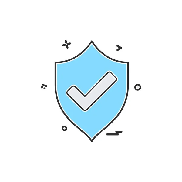 Fuera Protección Escudo Seguridad — Vector de stock