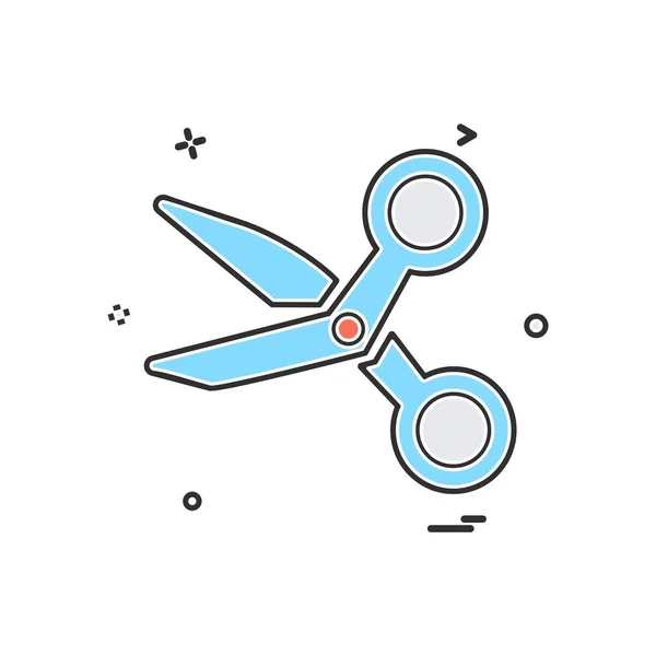 Schere Icon Design Vektor Illustration — Stockvektor