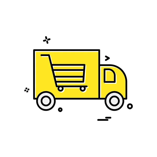 Truck Pictogram Ontwerp Vector — Stockvector