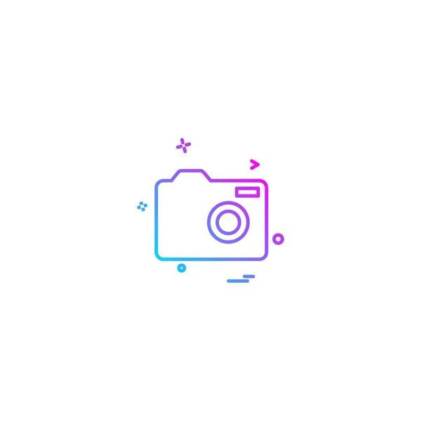 Ontwerp Camera Icoon Vector — Stockvector