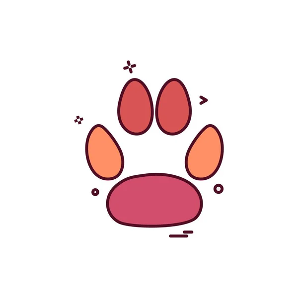 Animal paws icon design vector