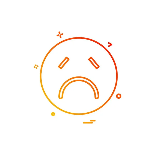 Emoji Ikonok Tervezési Vektor — Stock Vector