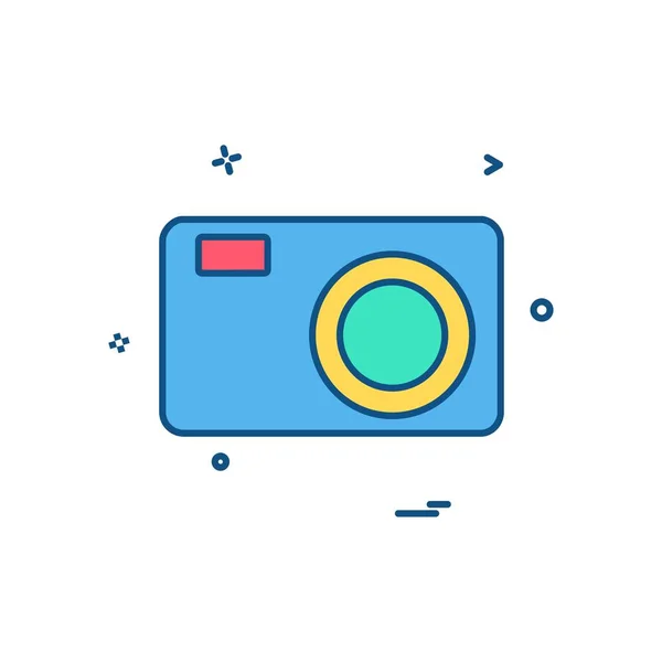 Camera Icon Design Vector — Stock Vector