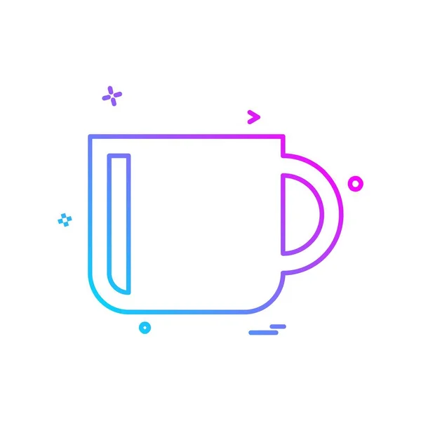 Tea Icon Design Vector — Stock Vector