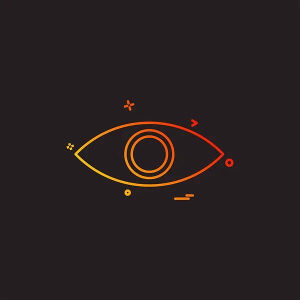Погляд Очі Пошук Значок Шпигуна Бачення Векторний Дезіонізм — стоковий вектор