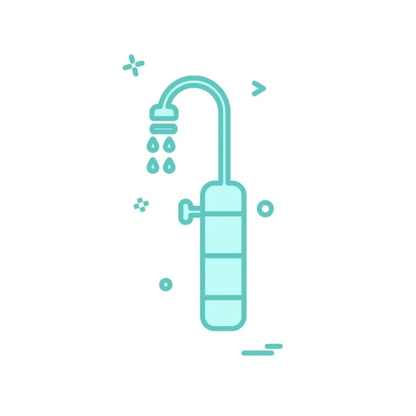 Shower Icon Design Vector — Stock Vector