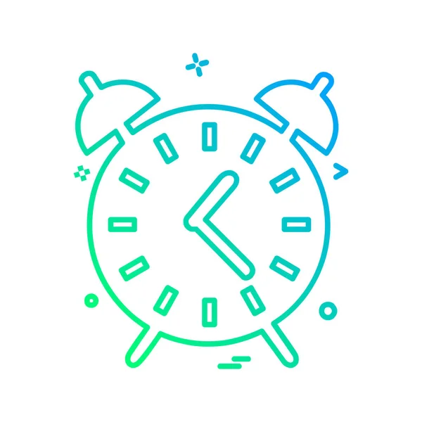 Uhr Flache Icon Vektor Illustration — Stockvektor