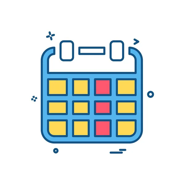 Calendar Icon Design Vector — Stock Vector