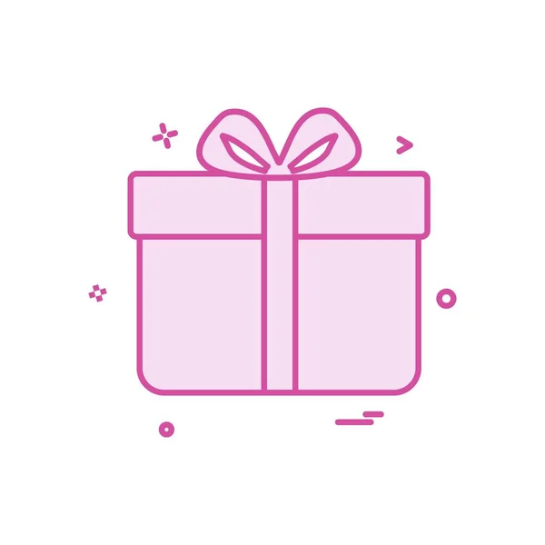 Gift Box Birthday Surprise Icon Vector Design — Stock Vector