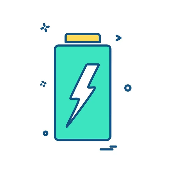 Battery Icon Design Vector — Stock Vector