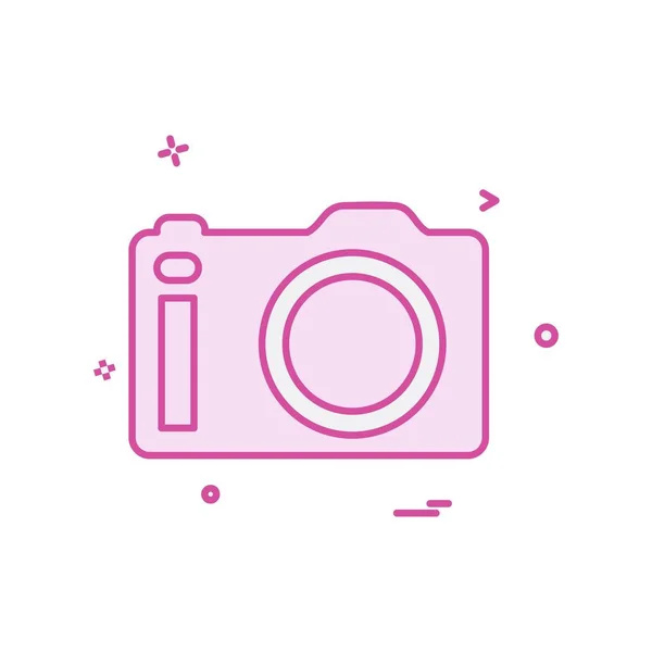 Camera Icon Design Vector — Stock Vector