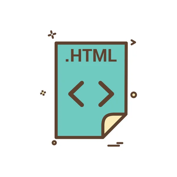 Aplicación Html Descargar Archivos Formato Icono Diseño Vectores — Vector de stock