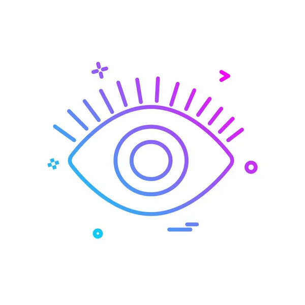 Eye Icon Design Vector — Stock Vector