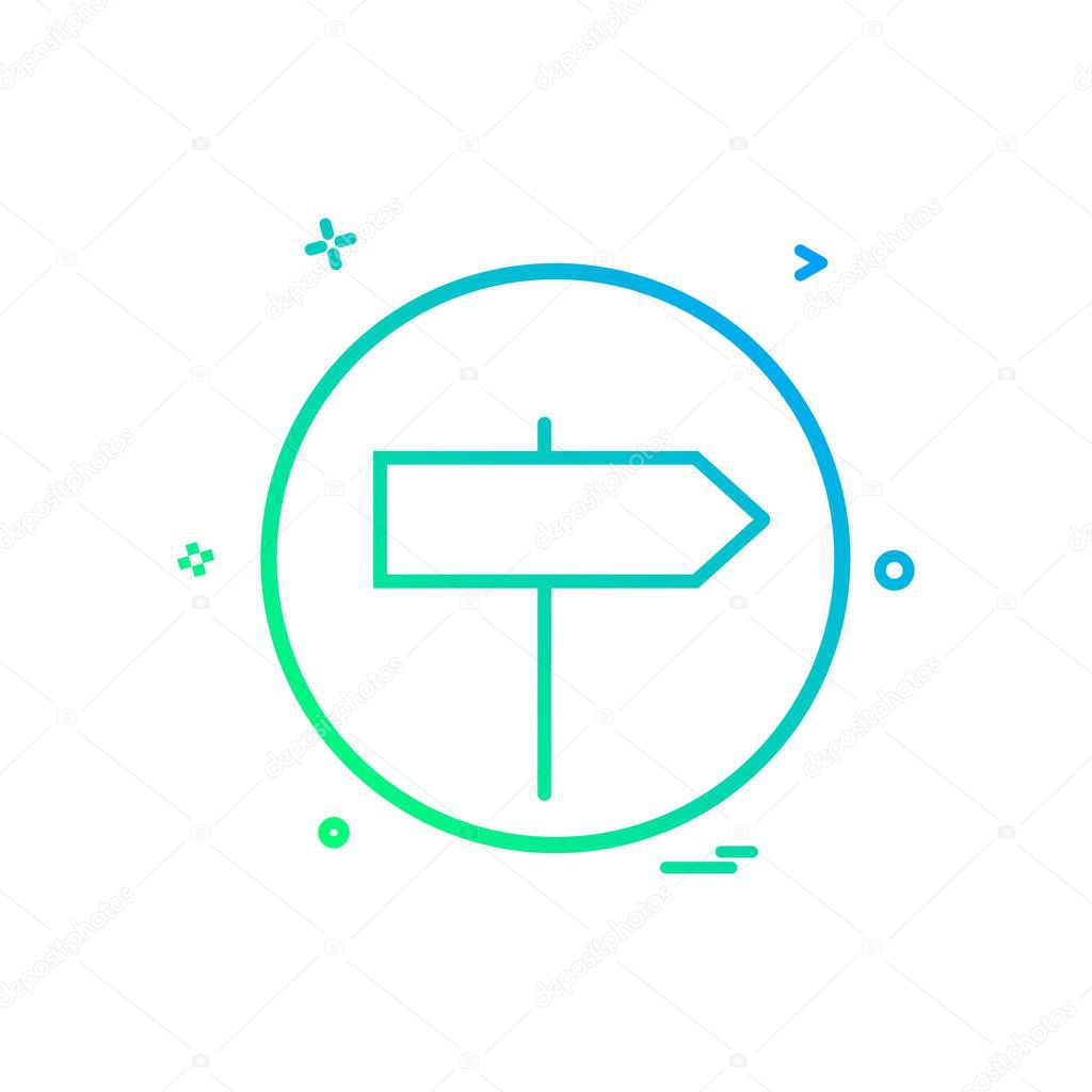 direction right basic icon vector design