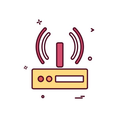 Wifi simge tasarım vektörü