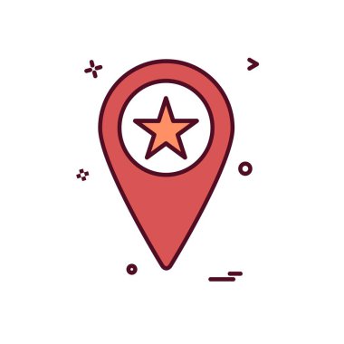 Navigasyon simgesi tasarım vektörü