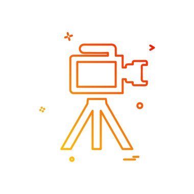 Kamera simgesi tasarım vektörü